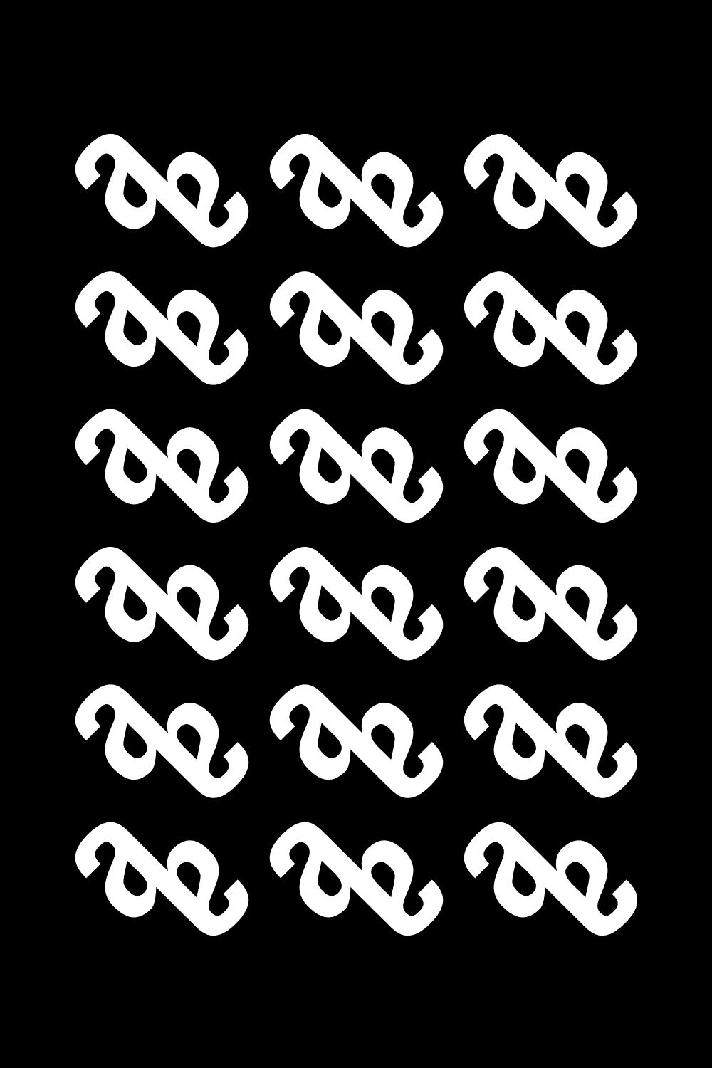 Animated Alphabet typographic pattern 18