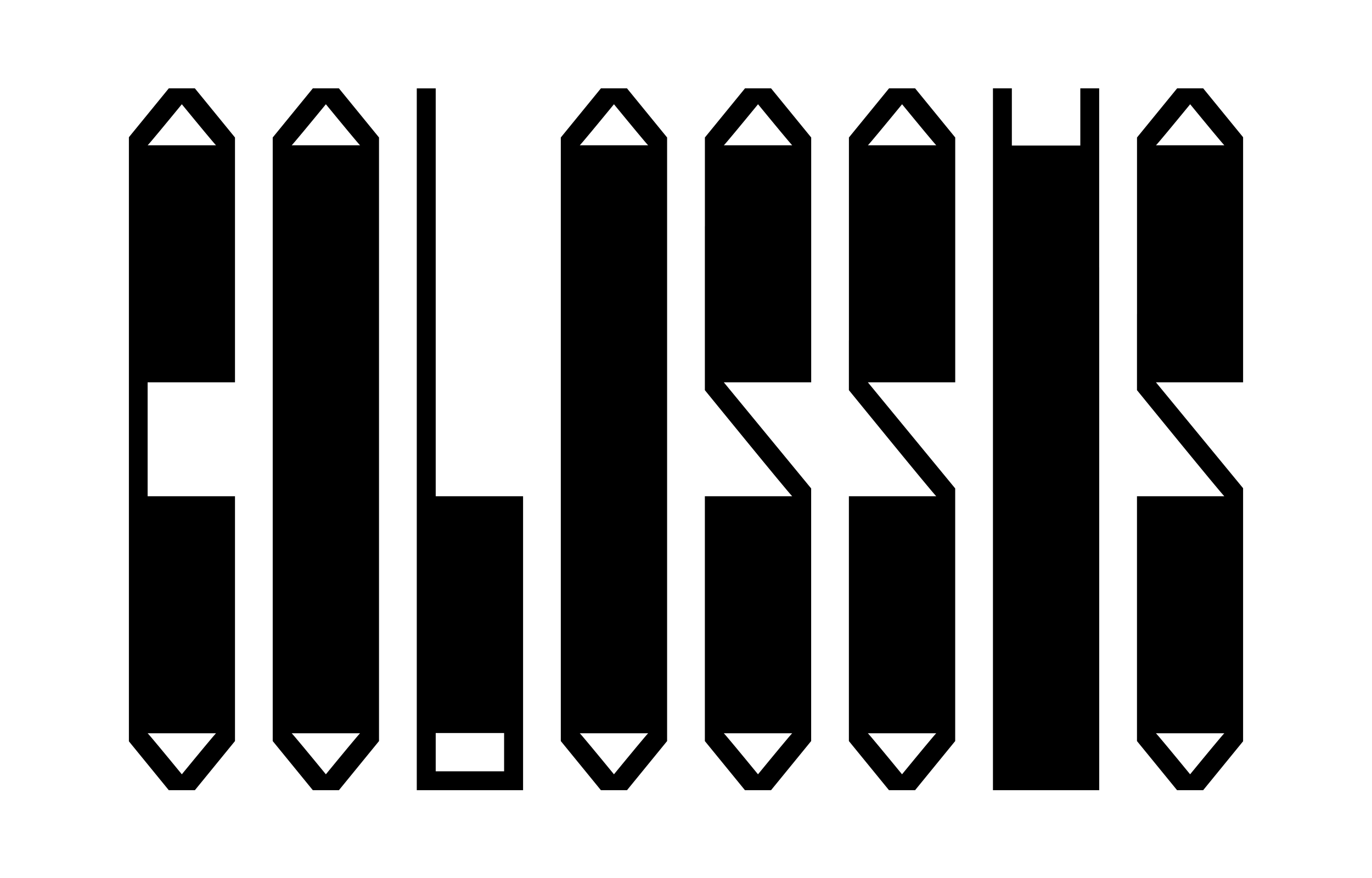The word Colossus in large outlined condensed angular letters