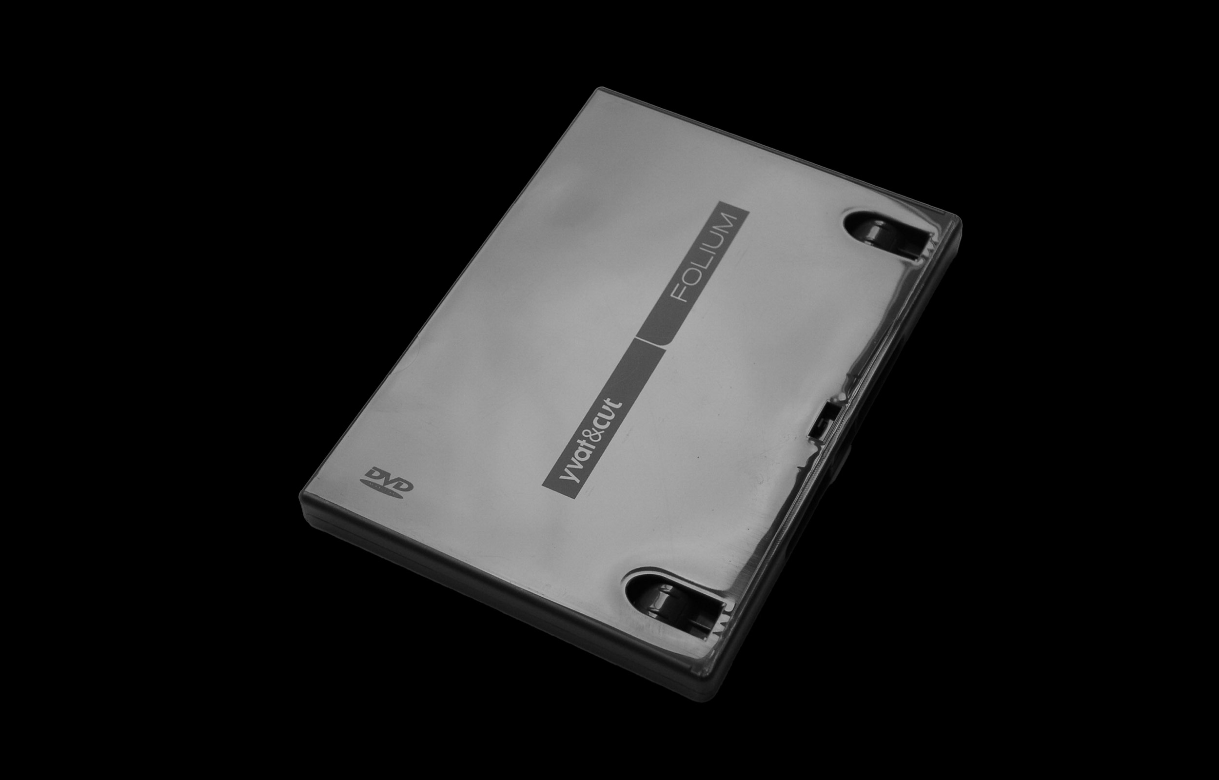 Black-and-white photograph of the Cut Raw Videos DVD case