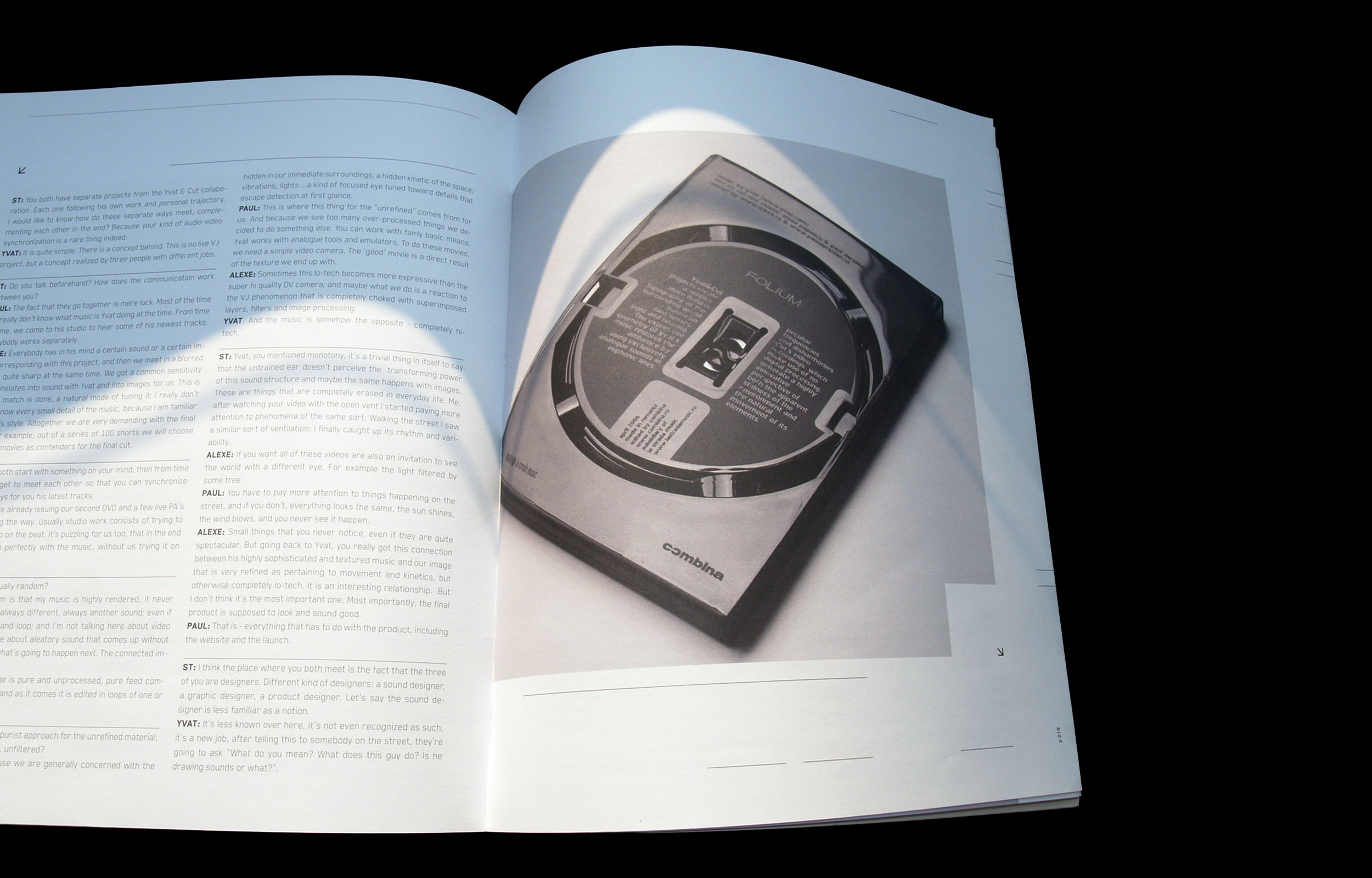 Black-and-white photograph of the Cut Raw Videos DVD case