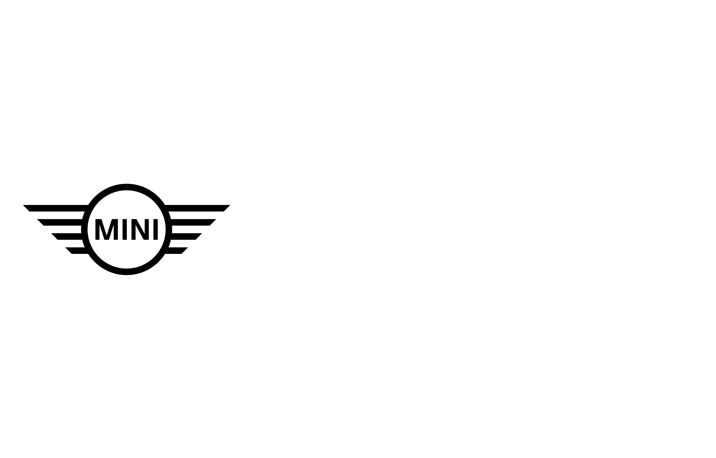 Mini winged badge followed by black circle, bar, triangle and square symbols