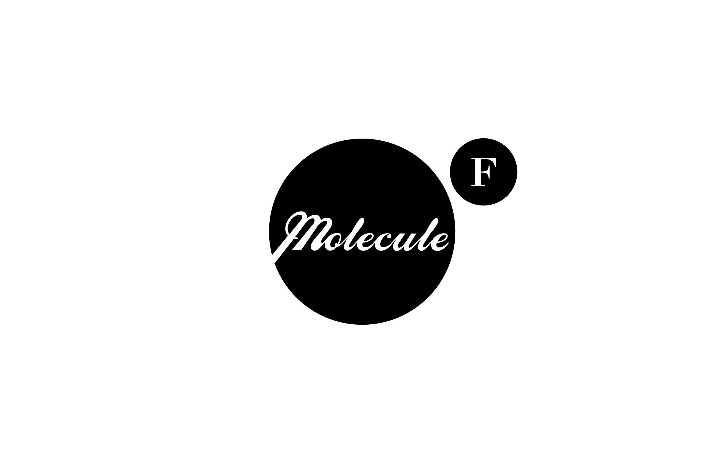 Animated Molecule F identity graphic