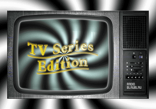 Vintage television displaying gold TV Series Edition lettering