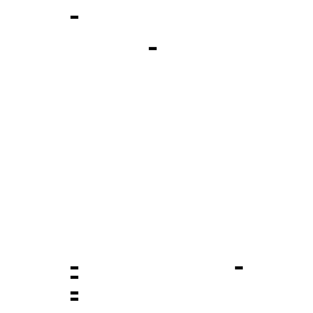 Two short black horizontal bars on a white field