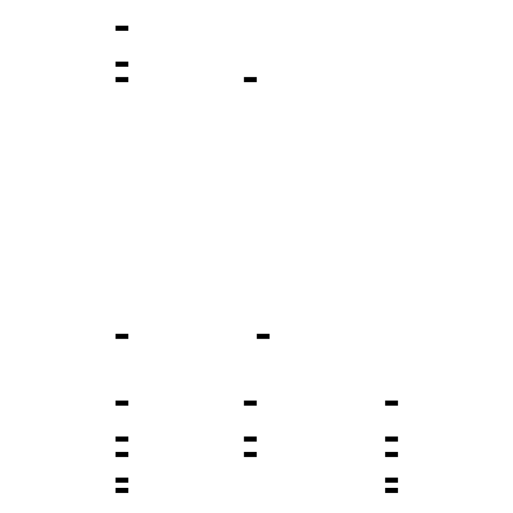 Short black horizontal bars arranged in loose vertical groups