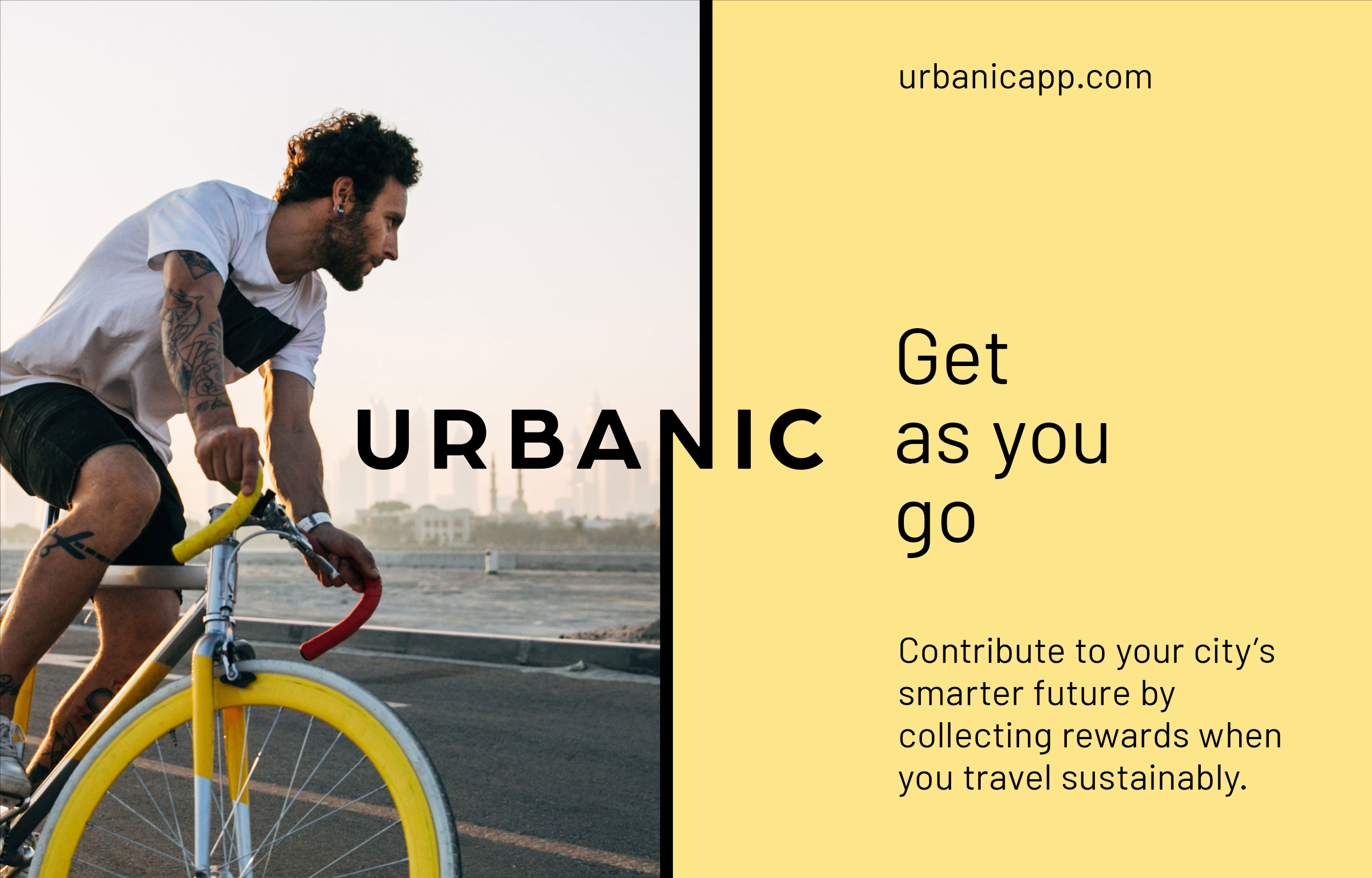 Urbanic sustainable transportation app visual identity
