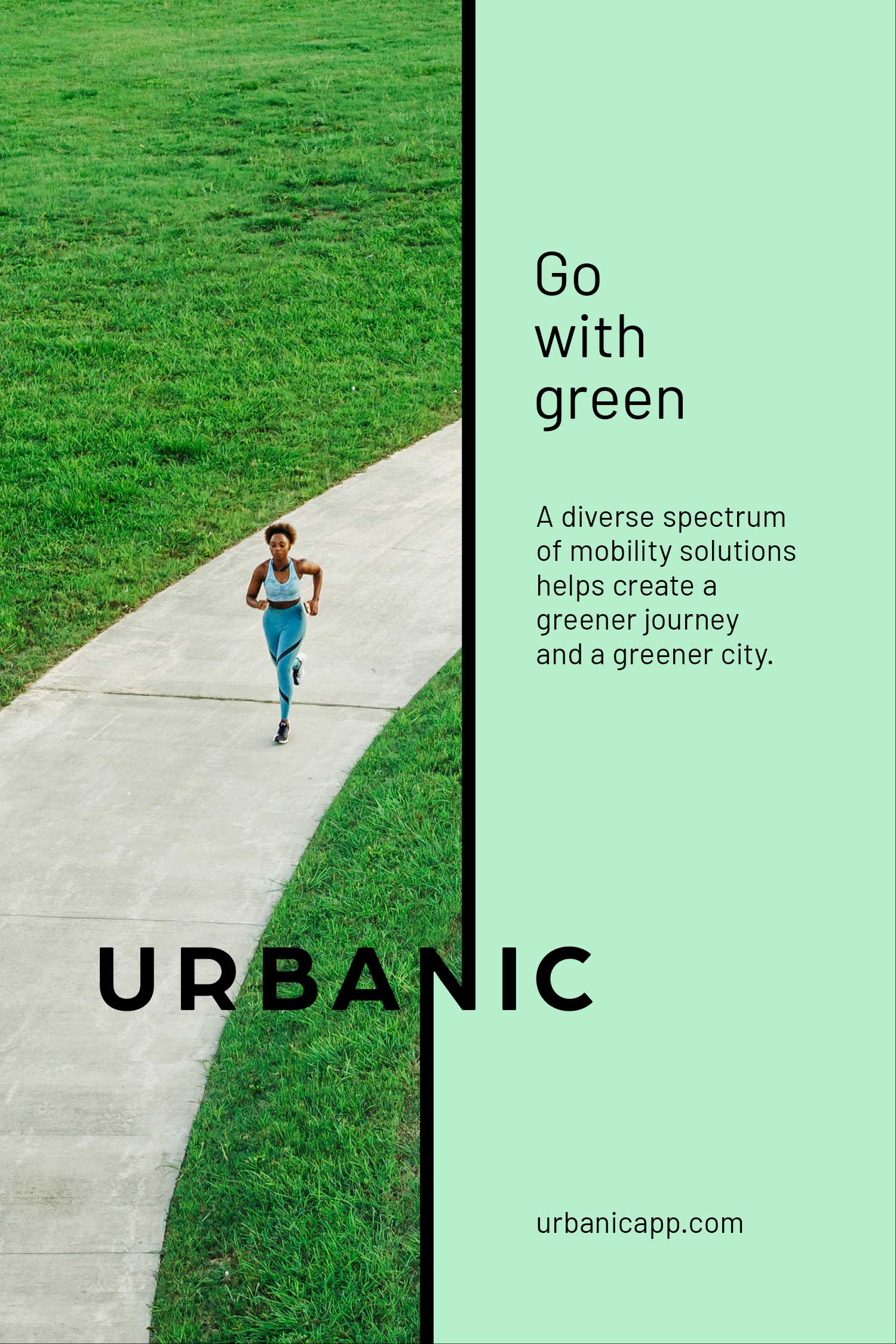Urbanic sustainable transportation app visual identity