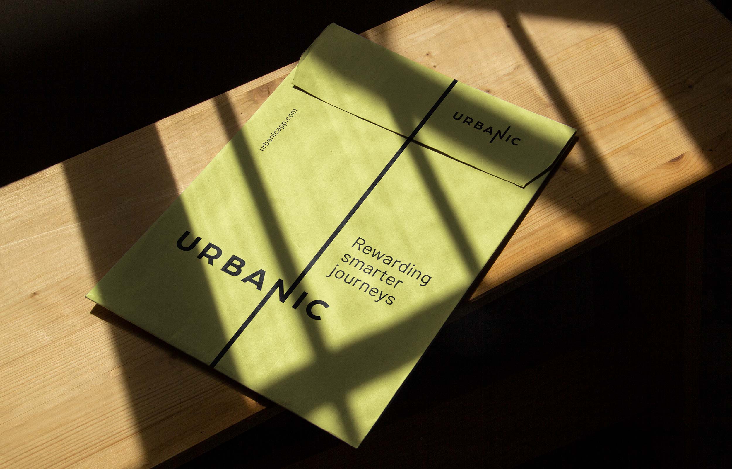 Urbanic sustainable transportation app visual identity